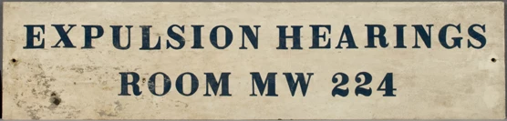 Detention sign displayed on Ellis Island