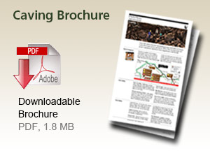 Download the monument's Caving Brochure Download the monument's Caving Brochure