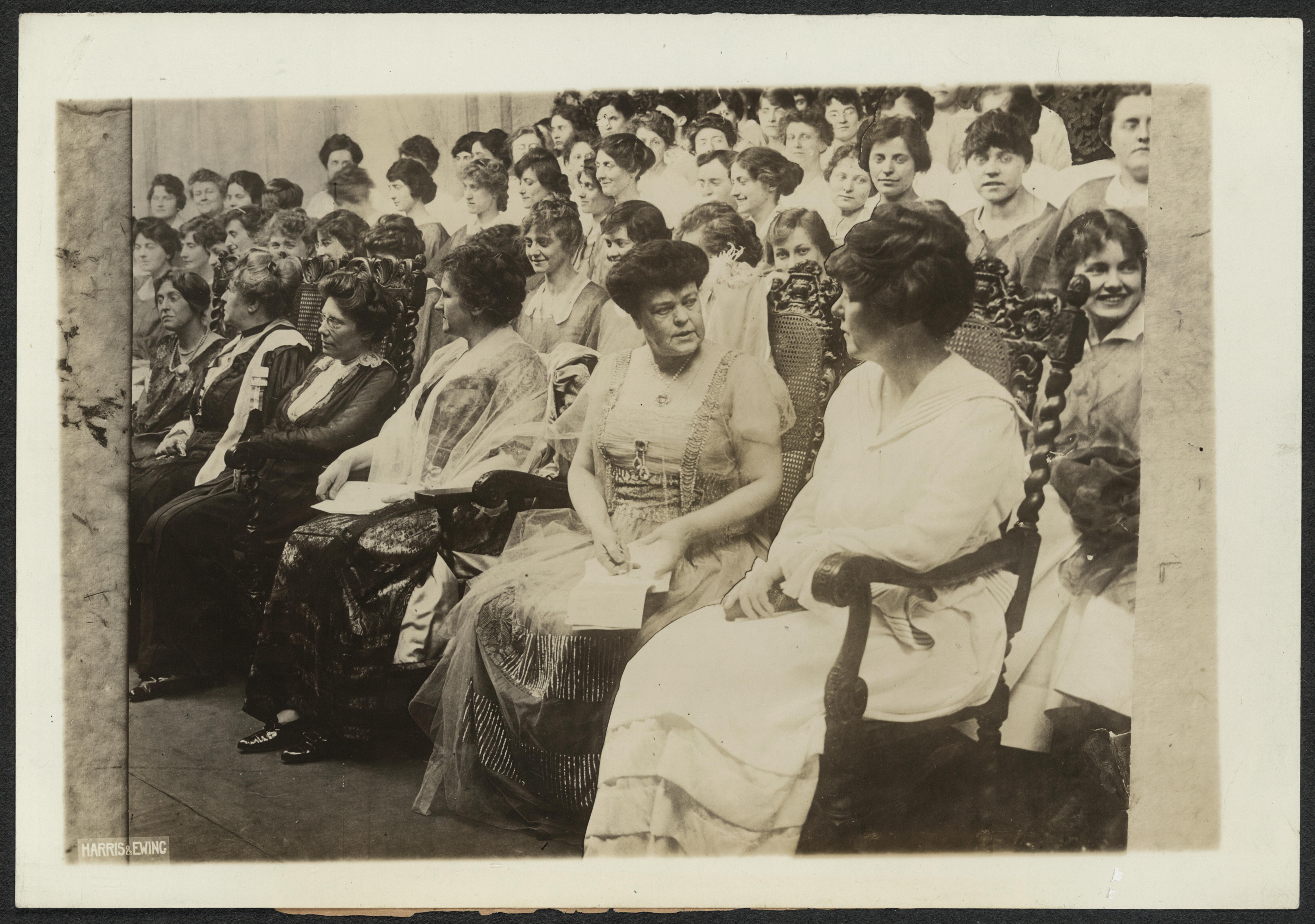 Rows of seated women.