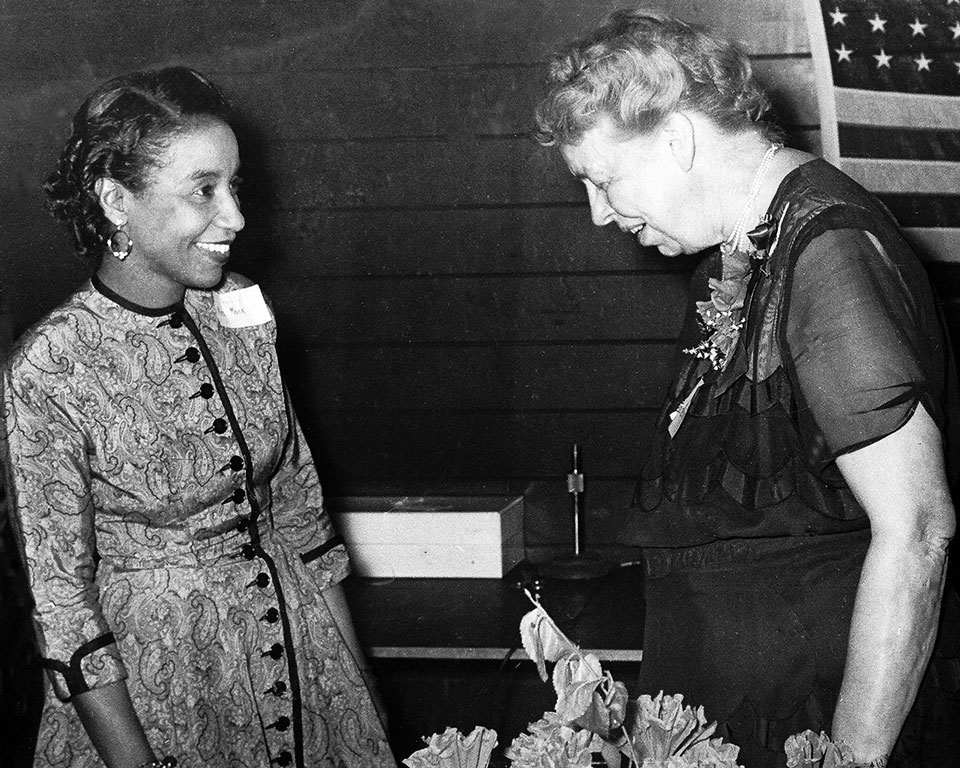 Doris Mack and Eleanor Roosevelt Doris Mack and Eleanor Roosevelt