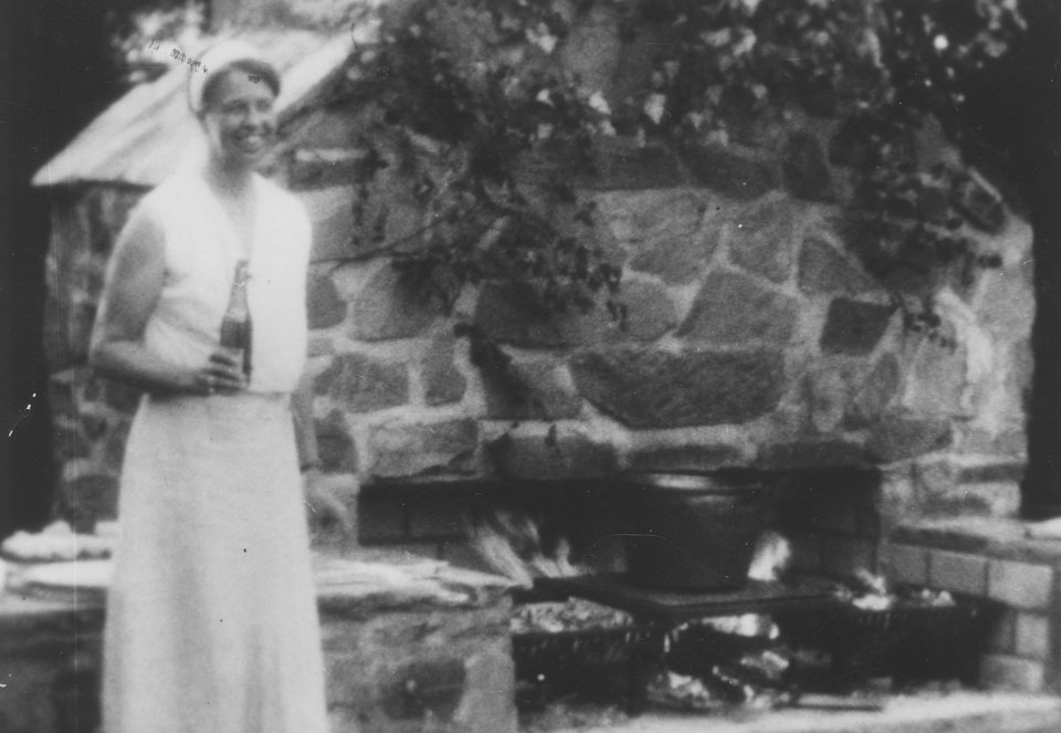 Eleanor Roosevelt at Val-Kill Firepit Eleanor Roosevelt at Val-Kill Firepit