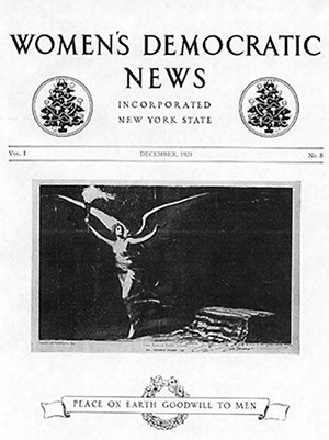 A printed newsletter entitled "Women's Democratic News"