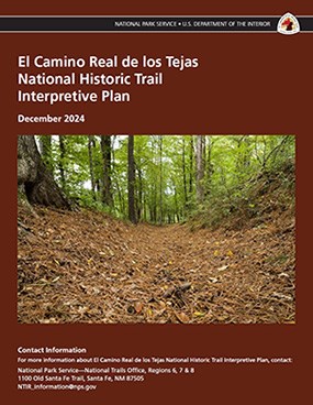 Terracotta colored front cover labeled as an interpretive plan