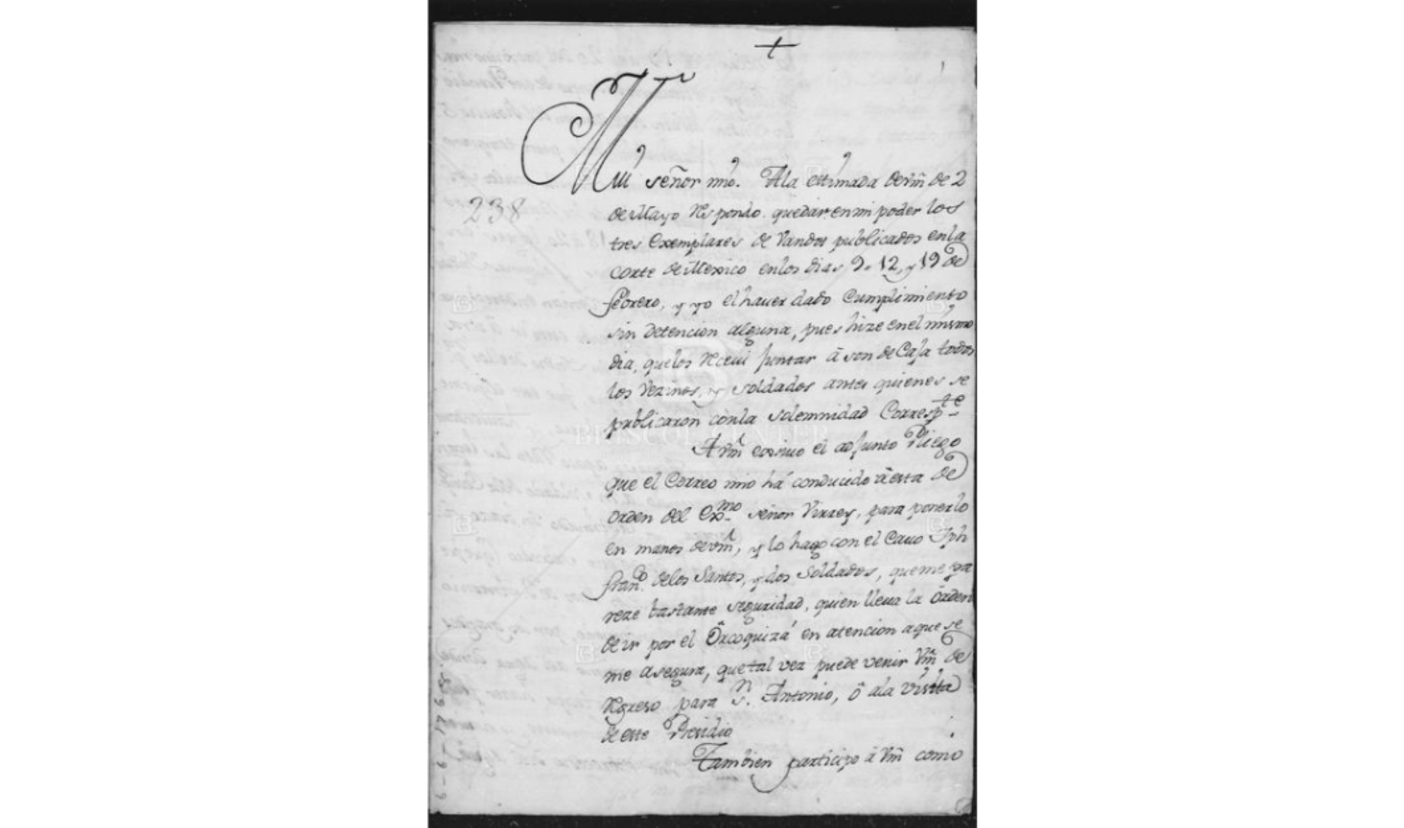 lt= Historic letter, translation of Tovar to Oconór, reporting account of Indian relations and the reconnaissance of an Indian settlement at the outlet of the San Antonio and Guadalupe rivers.