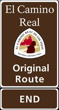 ELTE original route END sign