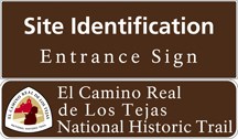Brown sign that states "Site Identification Entrance Sign"