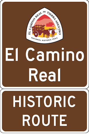 señal de el camino real de tierra adentro