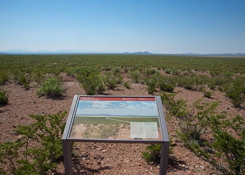 trail information sign at yost draw
