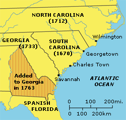 What was the religion in the South Carolina colony?