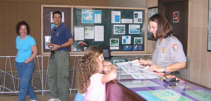 Junior Rangers at Visitor Center