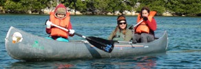 kids canoeing
