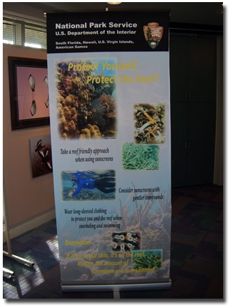 Coral Reef Roll Up Display