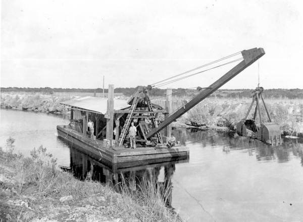 Draining the Everglades.