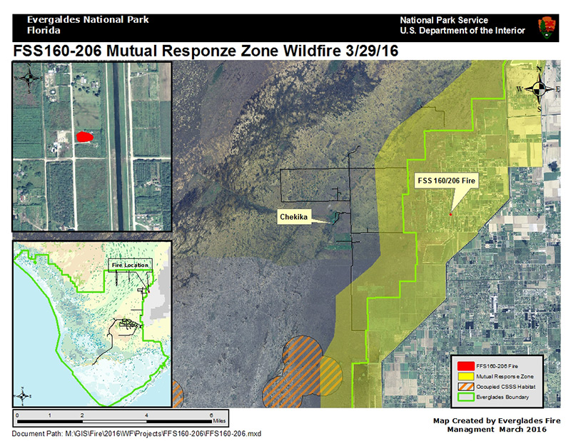 Fl Wildfires Map - FFS160 206 