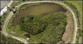 Aerial view of Eco Pond Trail Aerial view of Eco Pond Trail