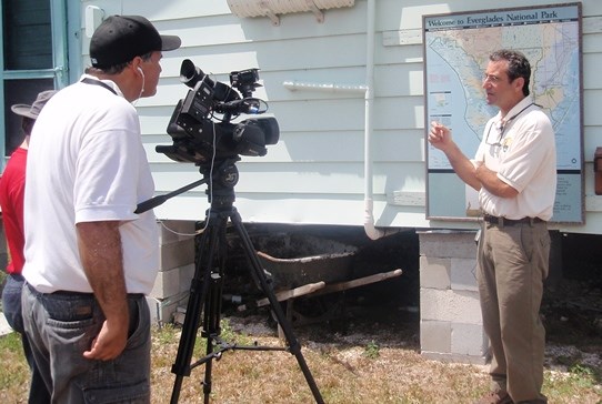Park Staff interview by local Media
