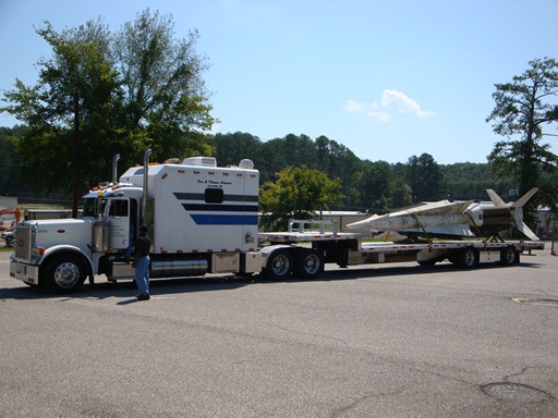 Nike Missile ready for transport to Florida