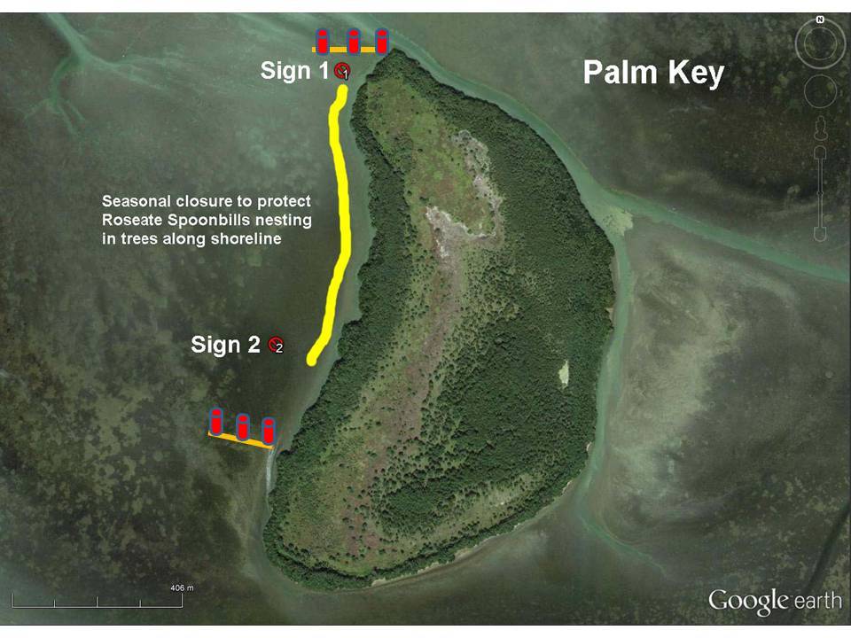 Palm Key closure buoy locations