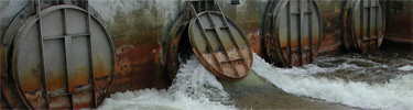 Water is Released from a Water Control Structure