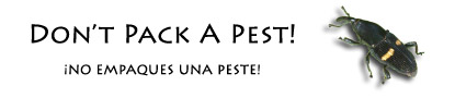 Don't Pack a Pest Banner