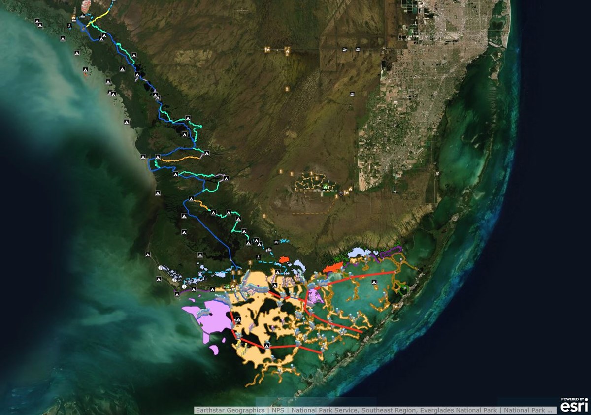 Everglades National Park Map Satellite Maps And Navigation - Everglades National Park (U.s. National Park Service)