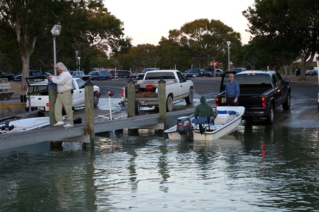 Flamingo Marina Boat Launch Boats Launching at a Marina