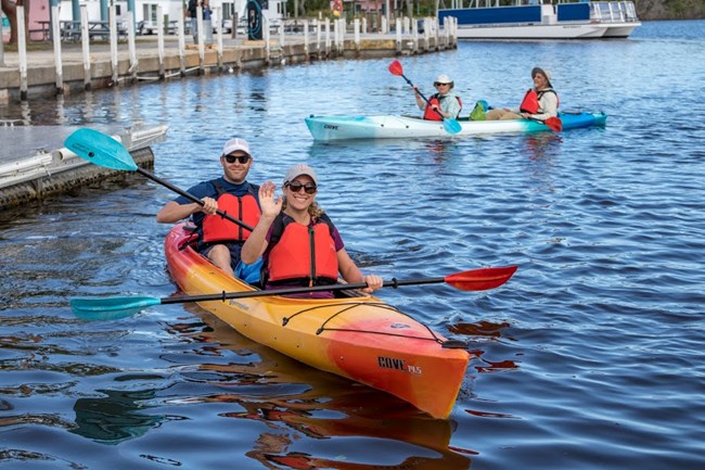 Visitors Kayaking
