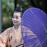 Geisha dancer in the Street Festival