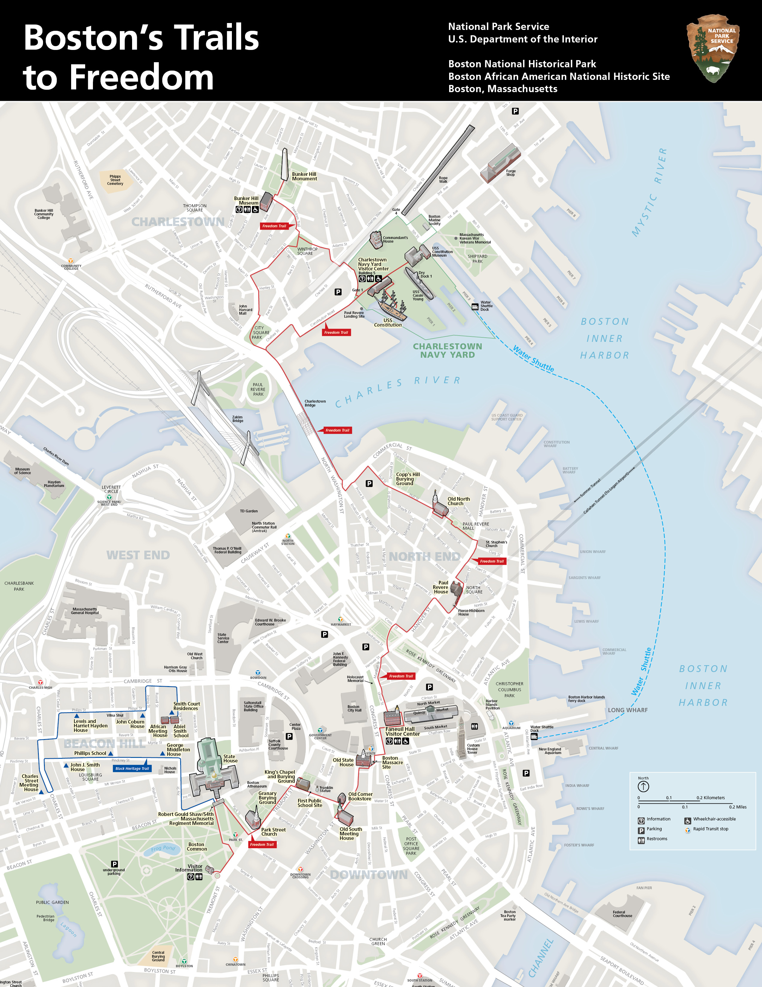 Boston Freedom Trail Map