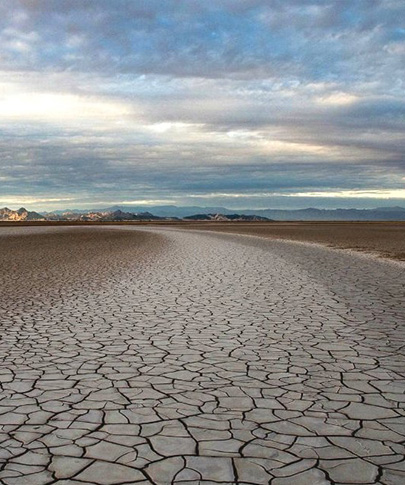 Image of a dry lake bed