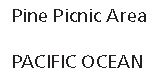 Two titles are presented. 1. "Pine Picnic Area," and 2. Pacific Ocean. The "Pine Picnic Area" title has only the first letter of each word capitalized. The entire title "Pacific Ocean" is capitalized.