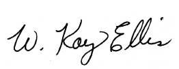 Handwritten signature of W. Kay Ellis.