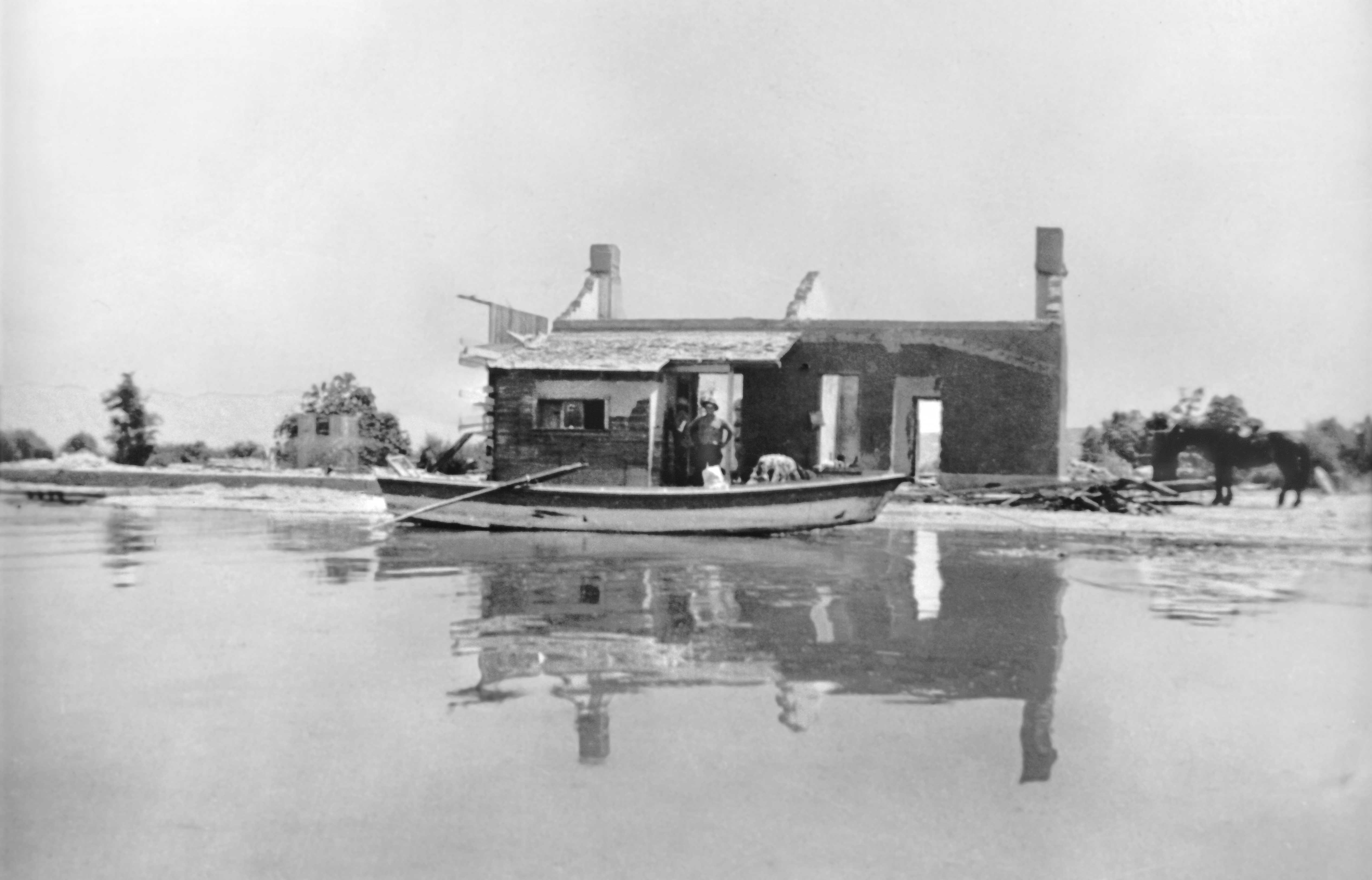 St. Thomas submerged after completion of the Hoover Dam