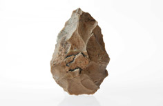 Rock shaped into a tool.
