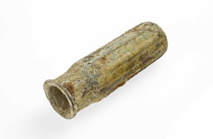 Aged piece of metal.