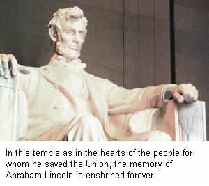 The Lincoln Statue in the Lincoln Memorial