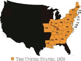 The United States, 1830