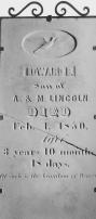 Edward Baker Lincoln's tombstone