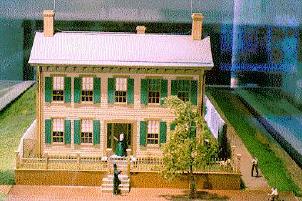 Model of the Lincoln Home as it appeared in 1860