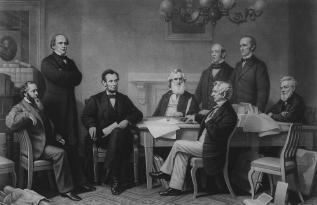 Portrait of First Signing of Emancipation Proclamation