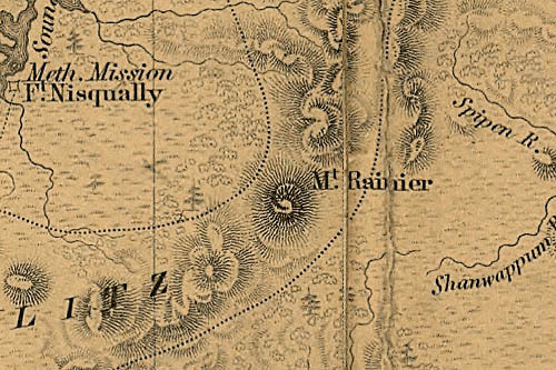 Detail 1871 Map of the Northwest.