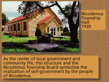 Nicodemus Town Hall, built in 1939