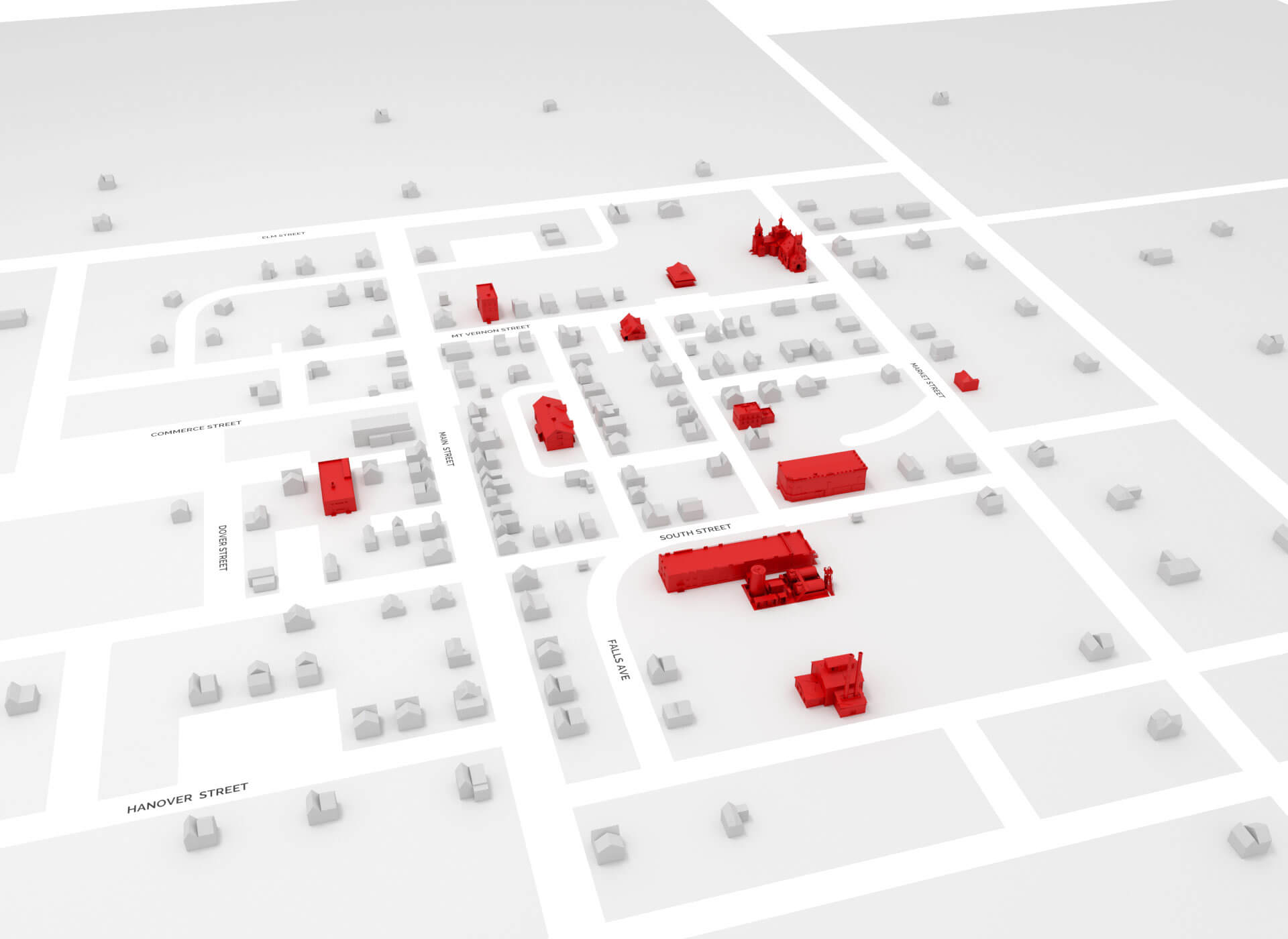 Map of Chesterfield.