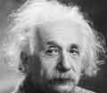 Photograph of Albert Einstein.