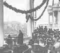 Hoover giving his inaugural address.