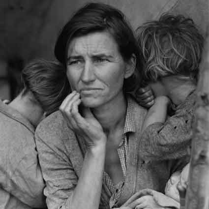 Dorothea Lange’s famous 1936 photo, Migrant Mother