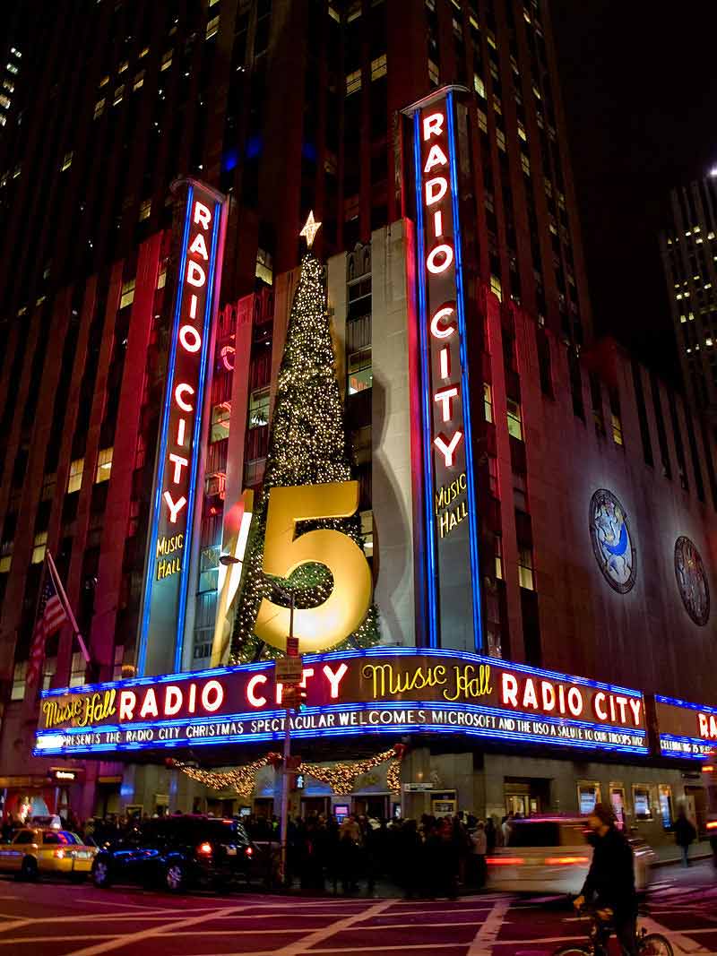 The Radio City Music Hall building in New York.