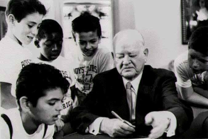 Hoover with the Boy's Club.