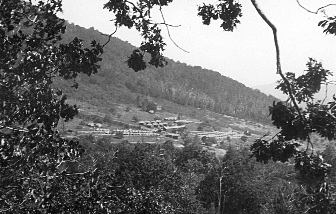 Wide view of the Marine campground.