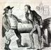 Cartoon Showing John Bull and Abraham Lincoln